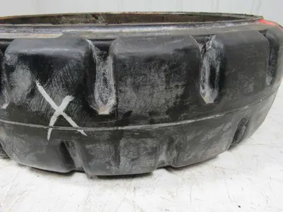Mega-T Uniforce 22 X 6 X 17-3/4 Traction Press On Rubber Forklift Tire Wheel