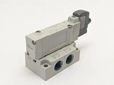 SY5140-5WOU-02T, SY5140-5W0U-02T | SMC SY5140-5WOU-02T Solenoid Valve Base Mount - Used