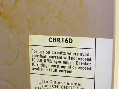 Cutler-Hammer CHR16D Load Center Circuit Breaker Electrical Box 200A 120/240v