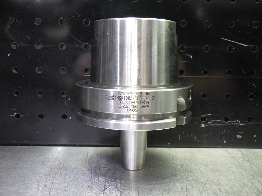 Techniks HSK100A 1/4" Shrink Fit Tool Holder 3" Pro HSK100xSFC1/4"-3" (LOC2839B)