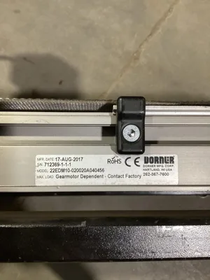 Dorner 2200 Series Conveyor; 22EDM10;  24″ X 10″ X 2 1/2″ Bed