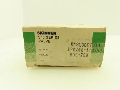 Honeywell Skinner X42LB0FT070 Solenoid Valve 2-Way NC 120V 70 PSI 1/4" NPT PTFE