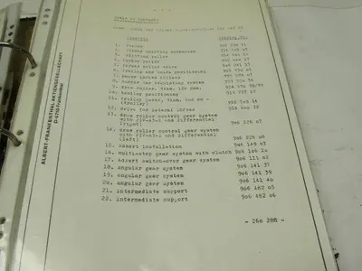 Albert Frankenthal Folder Superstructure Spare Parts Catalogue & Assembly Hints