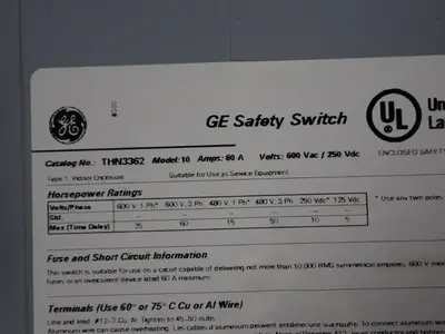 Used GE THN3362 Disconnects Ohio US | HGR 24 #801814