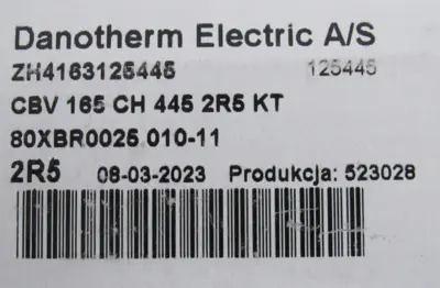 NEW DANOTHERM ZH4163125445 RESISTOR CBV 165 CH 445 2R5 KT