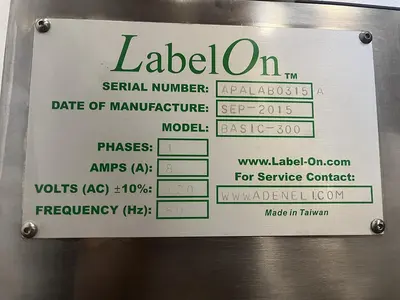 USED 2015 LABEL-ON BASIC 300