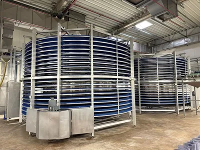 Kaak Group Twin Drum Ambient Cooler Spiral Cooler | Harvest Equipment and Fabrication Inc (13)