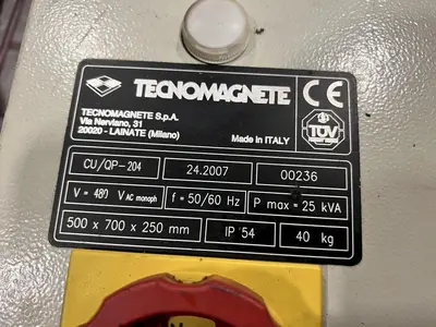 USED 2007 TECNOMAGNETE QPR16633.F1