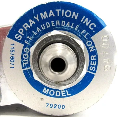 USED SPRAYMATION 79200 APPLICATOR HEAD 115V 60HZ