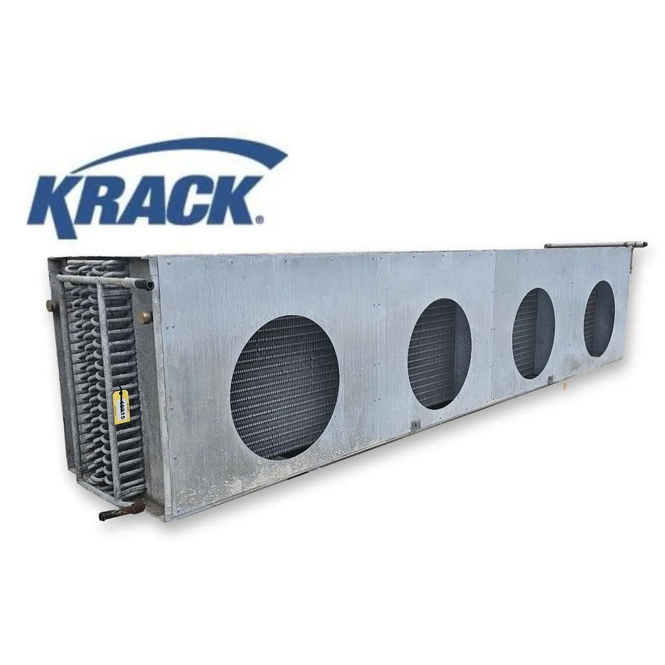 Used Krack Corp Air-Cooled Evaporator Coil Refrigeration Heat Exchanger