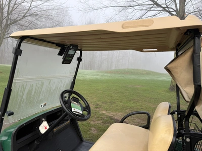 (1) 2019 E-Z-Go EFI golf cart with a Kawasaki gas engine, model 657061G01, includes canopy, fold-dow...