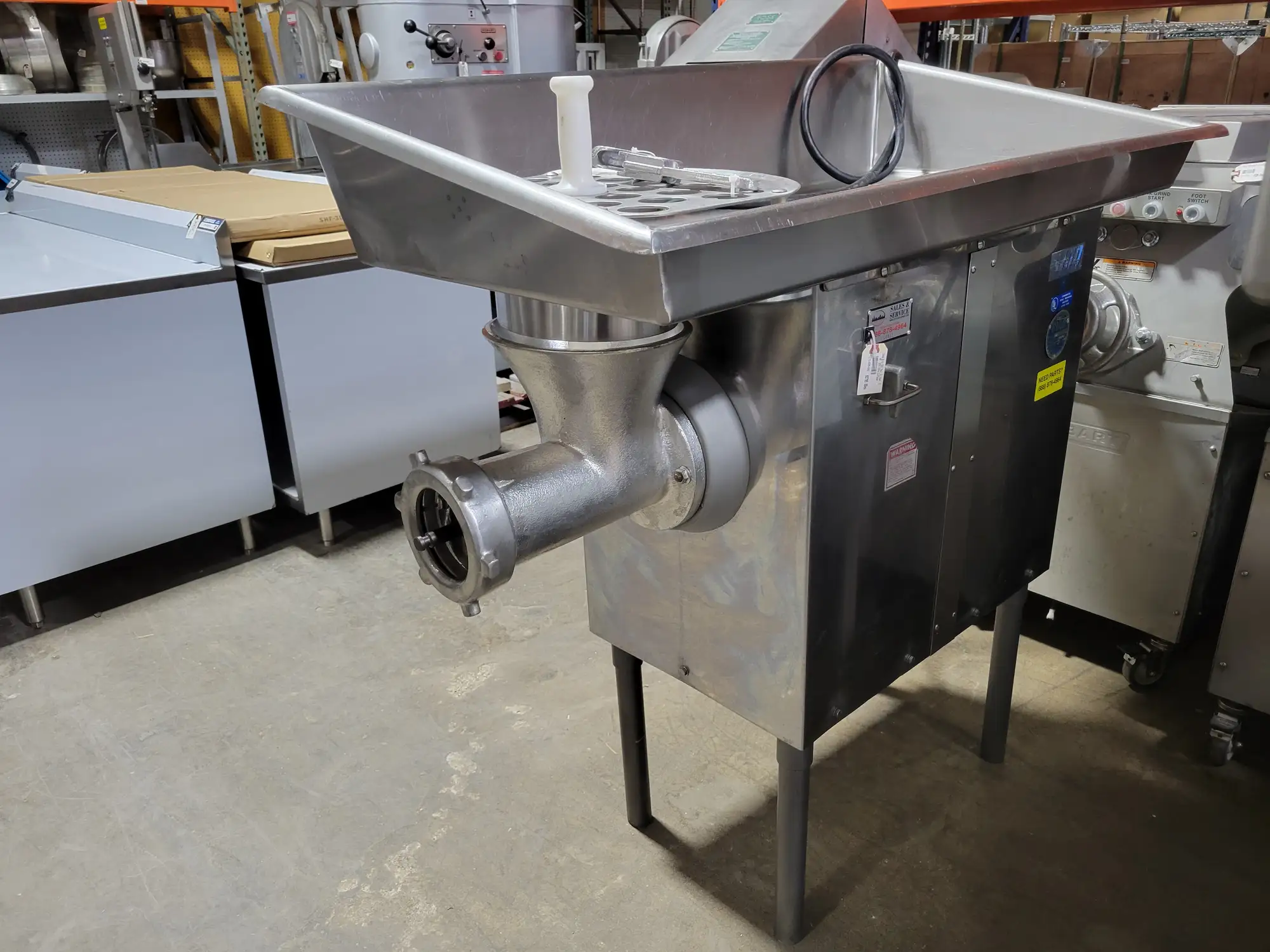 Used Biro 548 Meat Grinder, 5 HP, 208v/60hz/3-Phase