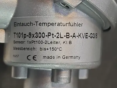 Fischer Measuring 1xPt100 / T101p-9X300-Pt-2l-B-A-KVE-G3/8 loc6E11