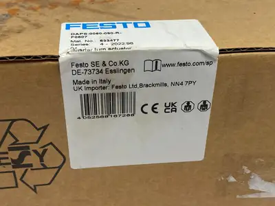 NEW FESTO QUARTER TURN ACTUATOR 60-DEG SWIVEL 533477