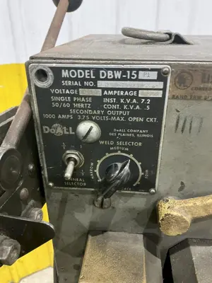 USED DOALL DBW-15 P1SHEAR WELDERGRINDERPHASE 1VOLTS 240