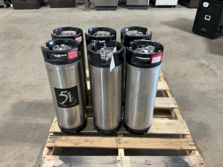 Used LOT OF (6) 5 GALLON TORPEDO KEGS Beer Equipment Michigan US | Miedema Asset Management Group #1580113