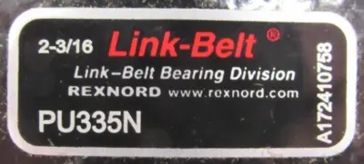 NEW REXNORD PU335N PILLOW BLOCK BEARING 2-3/16"