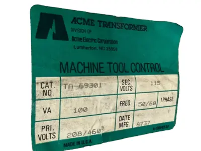 NEW SEALED ACME TA-69301 TRANSFORMER TA69301 115V 50/60HZ