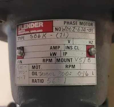 USED PRINTED MOTORS LTD. 6R12M4CH.839