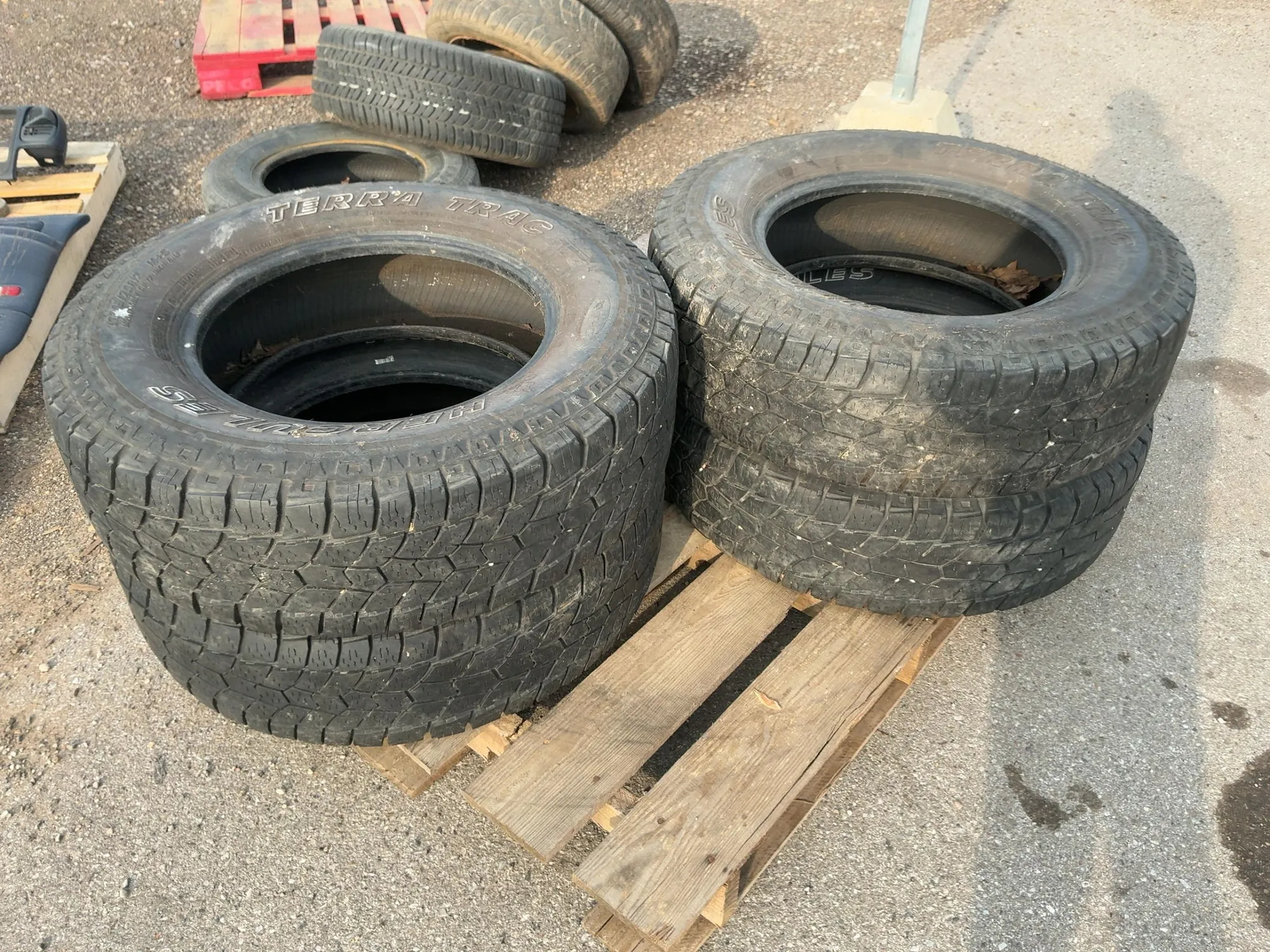 (4) Used Hercules Terra Trac ATII Size 245/75R17 Tires, Dated 2019