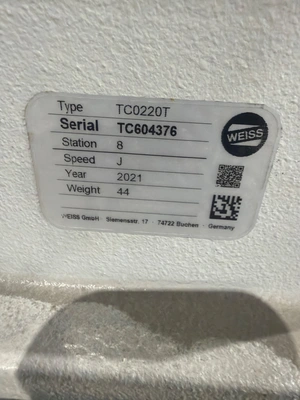 Used 2021 WEISS GMBH TC0220T Rotary Tables Michigan US | iGAM Industrial Marketplace #1309545
