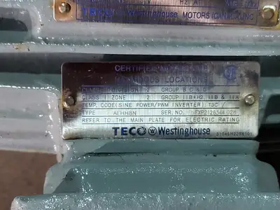 2 hp, 575 volts, 1740 rpm, 145T Electric Motor PDH00204TE5N
