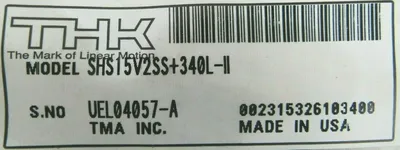 NEW BOX OF 4 THK SHS15V2SS+340L-II LINEAR GUIDE SHS15V2SS340LII