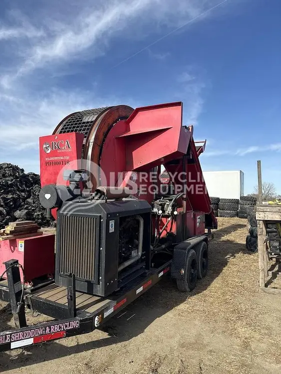 Used BCA PD1000 TIR MOBILE DUAL SHAFT SHREDDER Shredders Wisconsin US | US Recycling Equipment #1056226