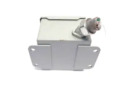 USED HOFFMAN ENCLOSURE 1 HOLES CUT/ CONTACT BLOCK/ CAPACITOR
