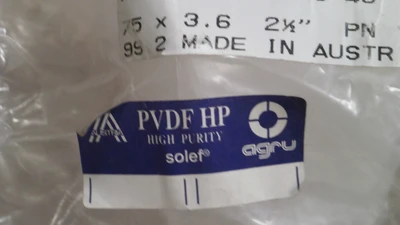 NEW ARGU ARGU D75 X 3.6 45 DEGREE ELBOW PN16 PVDF HP LOT OF