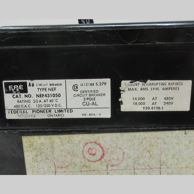 FPE NEF 50 Amp Breaker