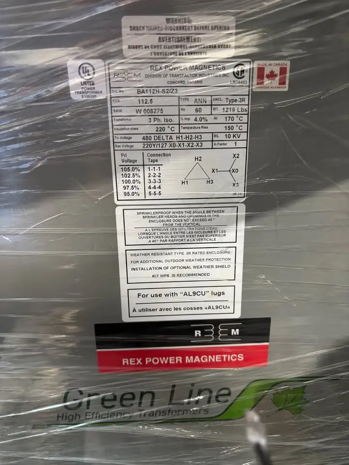 USED REX POWER MAGNETICS 480-220Y/127-3PH