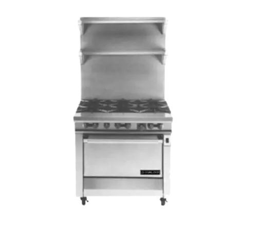 Garland M43R 34" 6-Burner Gas Range w/ Standard Oven, Natural Gas