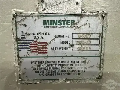 USED 1997 MINSTER Coil Feed Lines