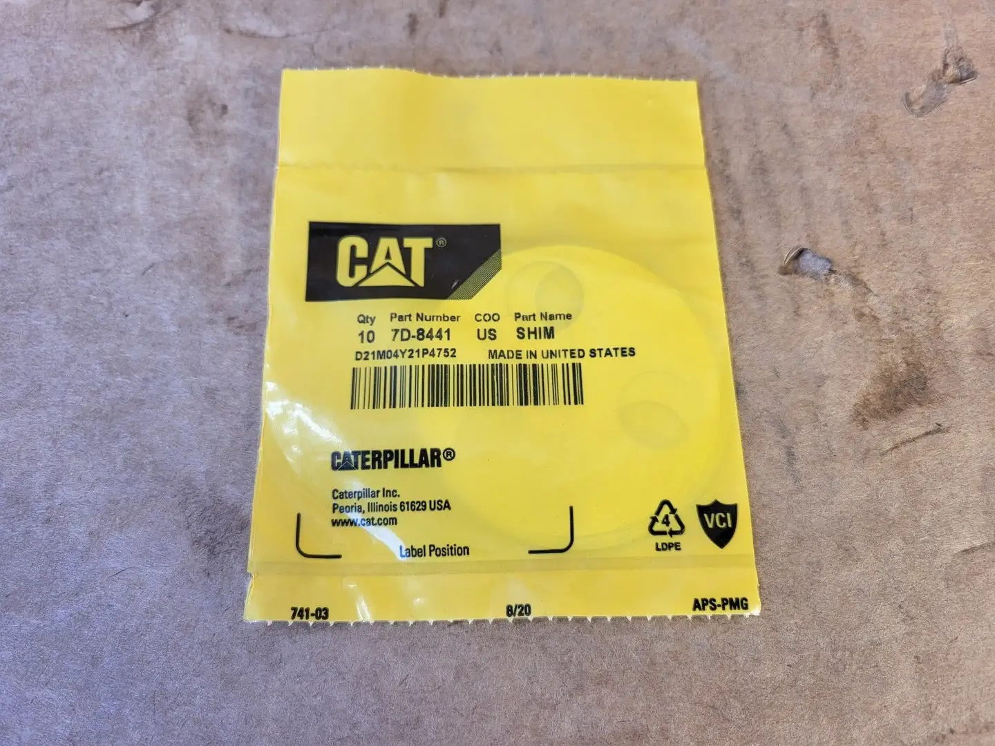 NEW CATERPILLAR 7D-8441
