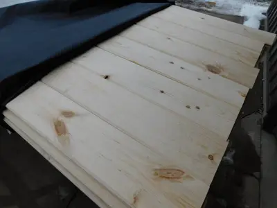1 x 6 Ponderosa Pine #3 or better Tongue & Groove Reversible  WP4 V Front / Nickel Gap Back - 1024 Linear Feet
