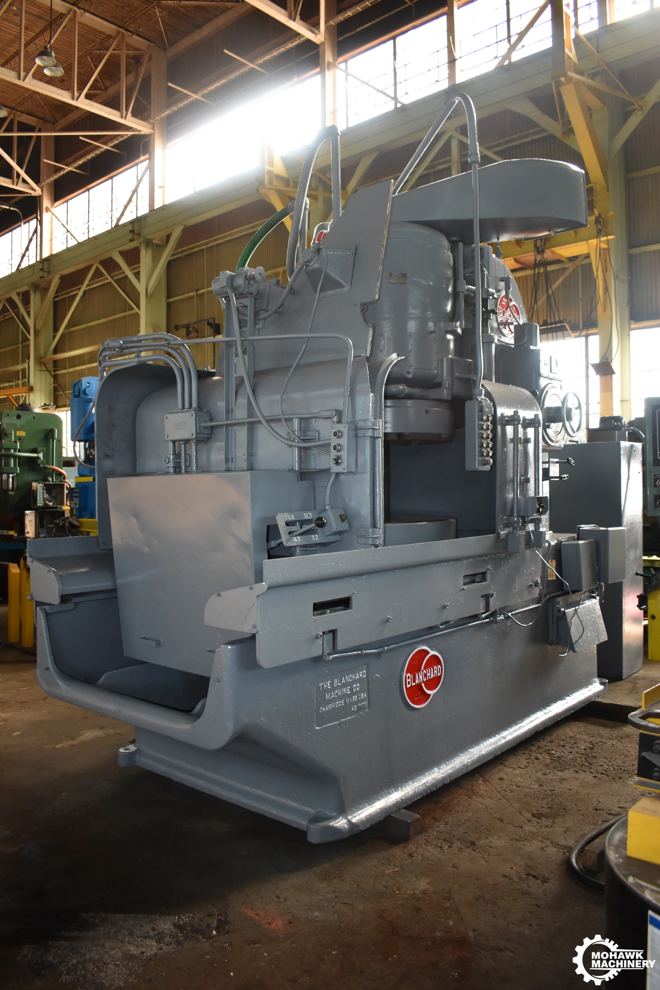 48/60" BLANCHARD "32-48" VERTICAL SPINDLE ROTARY SURFACE GRINDER w/SEGMENTED GRINDING WHEEL - 60 HP MOTOR