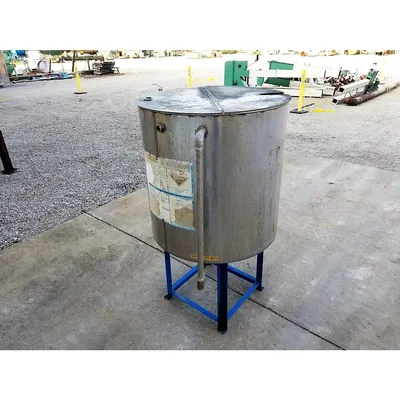 Used Stainless Steel Liquid Tank - 140 Gallon
