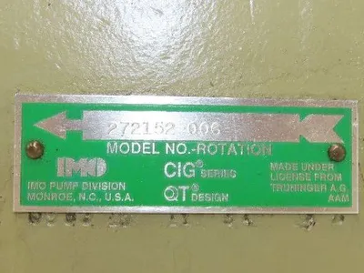 Used IMO _UNKNOWN_ Hydraulic Pumps | Arrow Industrial #561086
