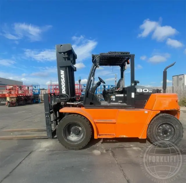 Used 2020 DOOSAN D80S-7 Internal Combustion Forklifts: Pneumatic Tire Texas US | Forklift Exchange #1274591