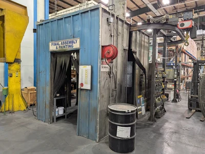 Sherwin Williams Paint Booth 10'8" x 8'4" x 10'3-1/2"H (Booth Only-Monorail Excluded)