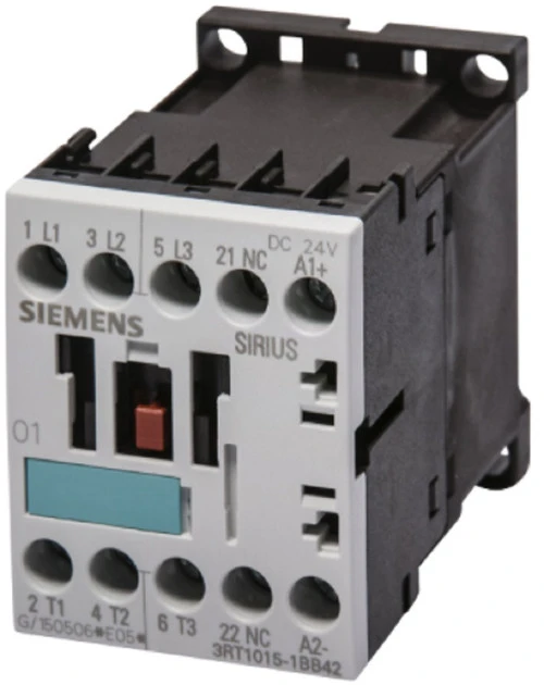 Siemens 3RT1015-1BB42 Motor Contactor, 3 Poles, Screw Terminals, S00 Frame Size [New]