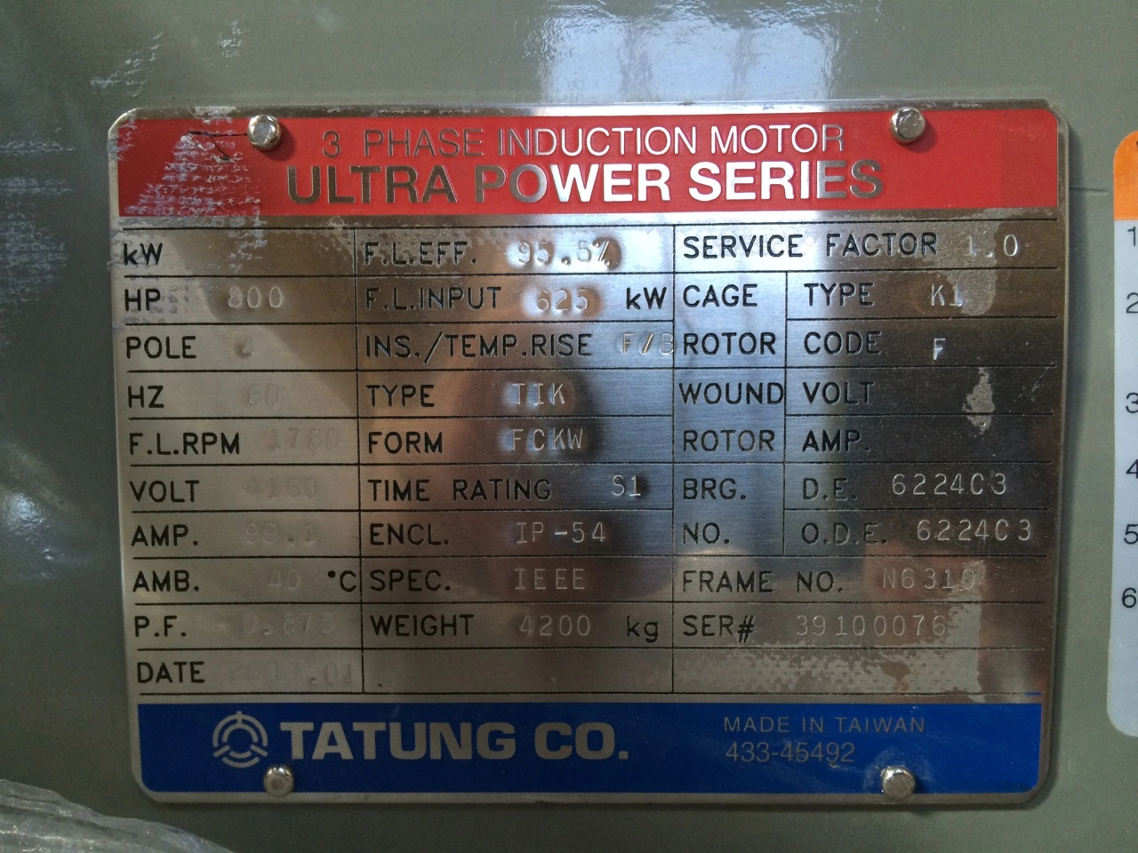 New | in-Stock TATUNG _UNKNOWN_ A.C. Motors Colorado US | Rogers Equipment Sales #1273919