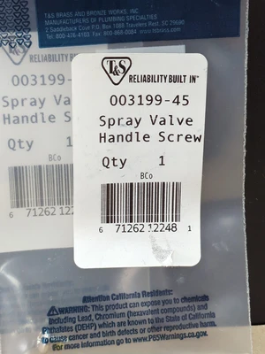 Lot Of 10 T&S 003199-45 Spray Valve Handle Screw