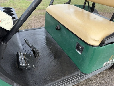 (1) 2017 E-Z-Go golf cart with a Kawasaki gas engine, model 625111G01, includes canopy, ball cover, ...