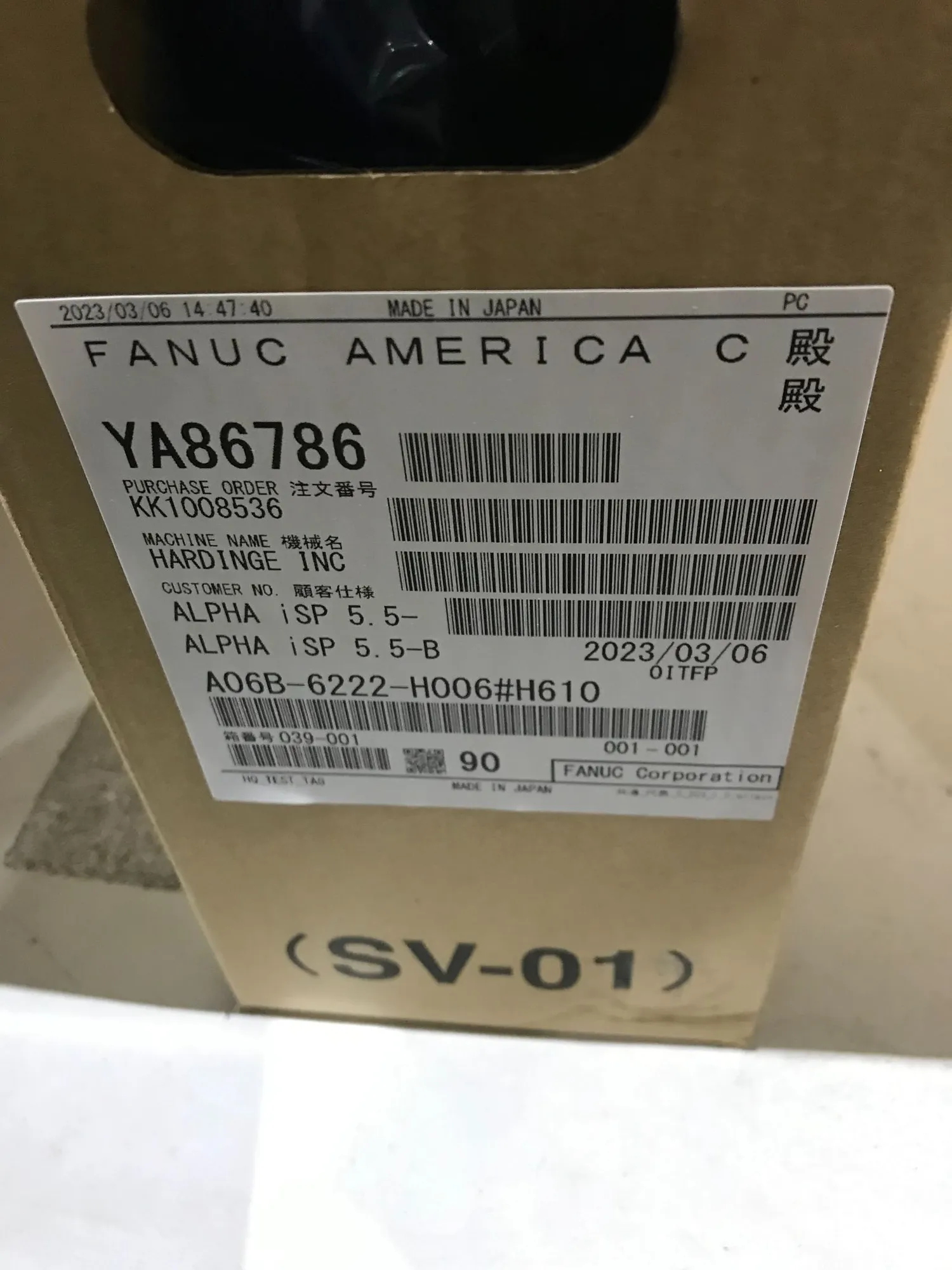 NEW 2023 FANUC A06B-6222-H006#H610