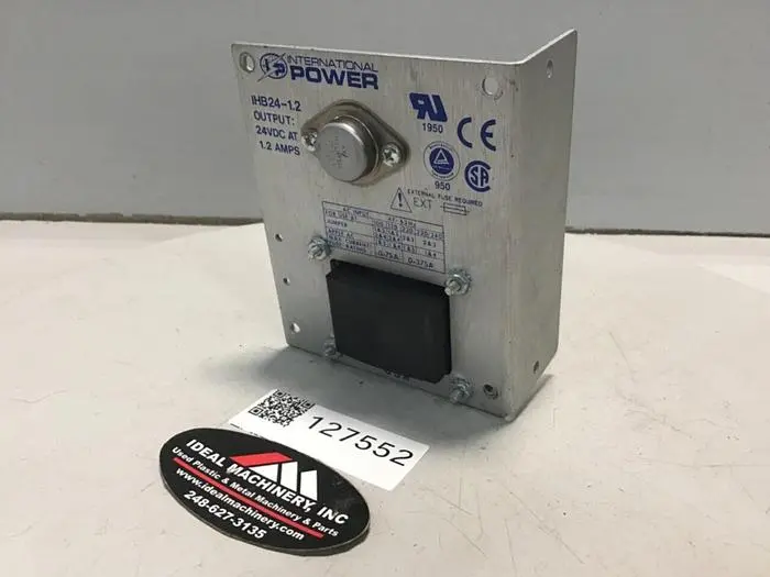 Used INTERNATIONAL POWER IHBB15-1.2 Power Supplies Michigan US | Ideal Machinery #603402