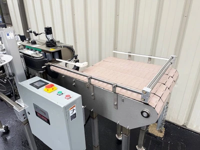 In-Line Packaging Body & Neck Wrap Pressure Sensitive Labeler