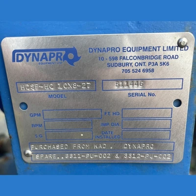 USED DYNAPRO HDSP-HC 10X8-27