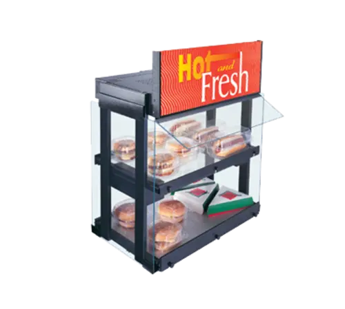 Hatco GRHW-1SGD Mini-Merchandising Warmer, Heated Glass-Shelf & Breath Protector